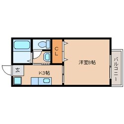 県総合運動場駅 徒歩6分 2階の物件間取画像